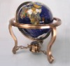 Gemstone globe table stand