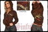 ATTENTION PLEASE,2010 YEAR NEW ARRIVED SINFUL WOMEN HOODY WITH FREE SHIPPING!!!