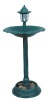 Leaf bird bath with solar light(new base)