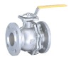 Flanged ball valve with ISO5211 mounting pad