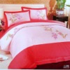 fly-em064  embroidery  bedding set/4pcs /pillowcase/quilt cover/bed sheet set