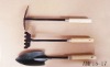 3pcs miniature wooden handle gardens tools