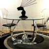 classic clear acrylic table and chair