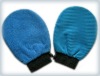 Microfiber composite wash glove (terry & corduroy)