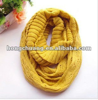 Acrylic Knit neckwarm loop scarf