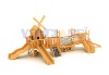 wooden outdoor  playground