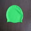 Simple color printing silicone swimming cap