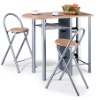 Dining Set(one table +2 chairs,metal dining set)