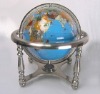 Gemstone globe table stand