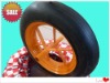 14x4solid rubber wheel/tyre tire---Flat Free barrow tyre