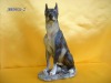 polyresin dog,resinic dog,polyresin animal,polyresin animal statue,dog ornament,polyresin crafts