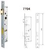 7704 aluminium door lock