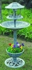 Solar Bird Bath with Plant