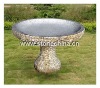 stone birdbath