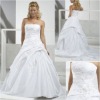 Strapless  Satin and Tull Wedding Gown  KL008