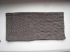 pointelle knitted scarf