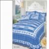 1-002poly/cotton printed bedding set/bedcover/bedsheet /fitted sheet