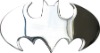 Chrome Batman Belt Buckle