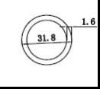 The hollow aluminium alloy round tube