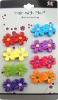 8 PCS FASHION FLOWER PLASTIC BARRETTE