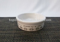 T1162-2 ceramic pet bowl dog bowl