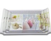 3pcs melamine tray set