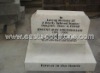 white marble tombstone