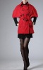 2012 new korean winter fashion red women cape coats as chrismas gift