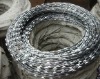 Galvanized weight razor wire