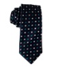 100% silk dot woven necktie