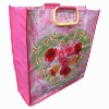 woven shopping bag, plastic bag, bag