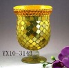 mosaic glass candle holders