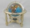 Gemstone globe table stand