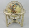 Gemstone globe table stand