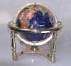 Gemstone globe table stand