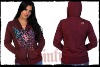 ATTENTION PLEASE,2010 YEAR NEW ARRIVED SINFUL WOMEN HOODY WITH FREE SHIPPING!!!