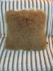 Brown Tibet Lamb Pillow