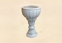 marble flower pot