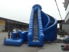 Blue giant inflatable water slide for adult