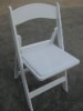 White Color Resin Folding chair