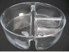 glass salad bowl