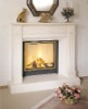 stone fireplace