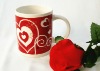 T1044-4 12oz valentines day gift ceramic can mug