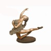 Bronze Finish Yoga Girl Sculpture