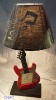 Wooden children table lamp