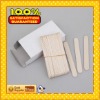 natural color round edge bamboo ice cream stick