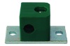 Light pipe clamp with two-hole extension bottom plate