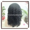 16inch yaki water wave Indian virgin hair full lace wigs