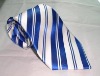 Classical Blue Stripe Silk Necktie