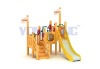 wooden outdoor  playground